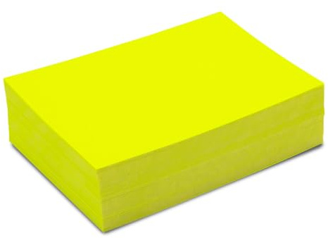 younikat 150 Beschriftungsetiketten in Neon-Gelb - 10 x 7 cm groß - dv839