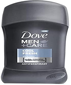 Dove, Deodorante Dove Men + Care Cool Fresh Stick, Deodorante Uomo, Antitraspirante, con 1/4 Crema Idratante Dove, Protezione Fino a 48 Ore, Dermatologicamente Testato, 50 ml
