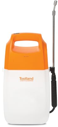 Toolland Pulvérisateur à Batterie Rechargeable 6L, pulverisateur électrique avec Lance, buse réglable, Ceinture, pulvérisateur de Jardin pour arrosage, désherbage et Protection des Plantes, Blanc,