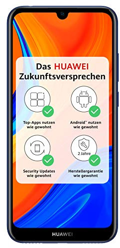 HUAWEI Y6s Smartphone avec Écran FullView de 6.09, 3Go + 32Go, Android 9.0, Processeur Octa-core, Capteur D'empreinte Digitale, Caméra arrière de 13MP, Bleu (Reconditionné)