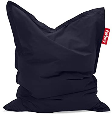 Fatboy® The Original Pouf d'extérieur | Bean Bag/Coussin/Fauteuil XXL Classique Outdoor | Bleu foncé | 180 x 140 cm
