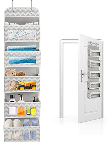 Hängeorganizer Hängeaufbewahrung 5-Tier Über dem Türorganisator Hängende Aufbewahrungstasche Badezimmer Faltbares Hängeregal Hänge Garderobe Closet Organizer Hängende Regale Hängender Abschlussbeutel