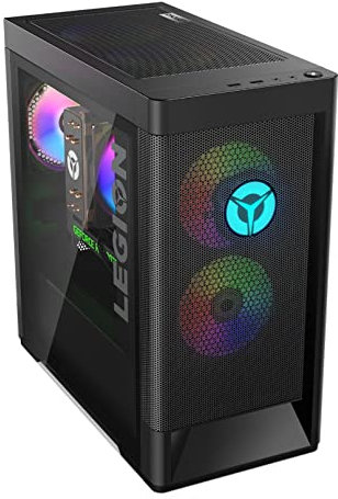 Lenovo Legion T5 Gen 7 - Ordenador de Sobremesa Gaming (Intel Core i5-12400F, 8GB RAM, 512GB SSD,NVIDIA GeForce RTX 3060-12GB,Windows 11 Home) Negro - Teclado QWERTY Portugués y Ratón USB (90SM0040PG)