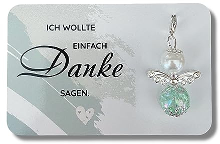 Danke Karte Schutzengel Kärtchen als kleines Dankeschön (Engel grün)