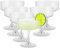 LDXDRU Lot de 6 verres à coupe vintage - 200 ml - Bols à champagne côtelés - Verres à cocktail pour champagne, expresso, martini, margarita, desserts