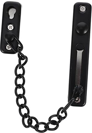 Veemoon Verrouillage Porte Intérieure Chaîne De Sécurité Sans Perçage Pour Maison Ou Bureau Verrou De Porte Supplémentaire