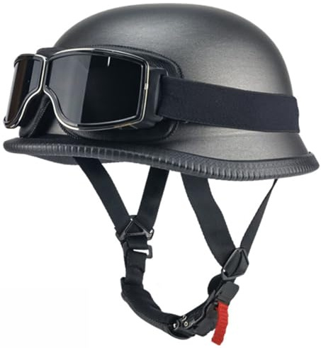 Motorradhelm Jethelm Roller-Helm Scooter-Helm Moped Mofa-Helm Chopper DOT/ECE-Zugelassen Vintage Mopedhelm Helm Für Bike Mopeds Scoote Moped Mofa Für Herren Und Damen