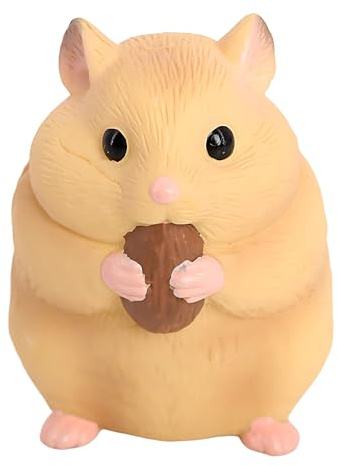 Holdes Miniatur Tierfiguren,Sammelbare Kleintier-Deko Figuren - Vorschule Lernspielzeug Hamster Panda Schlange für Puppenhaus Deko Landschaftsgestaltung
