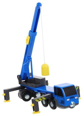 Teleskopkran aus Kunststoff Blau, Spielzeug Baufahrzeug für Kinder | Kran Lkw, Leichtes Modell mit Ausziehbarem Arm, Fördert Neugier und Basiswissen