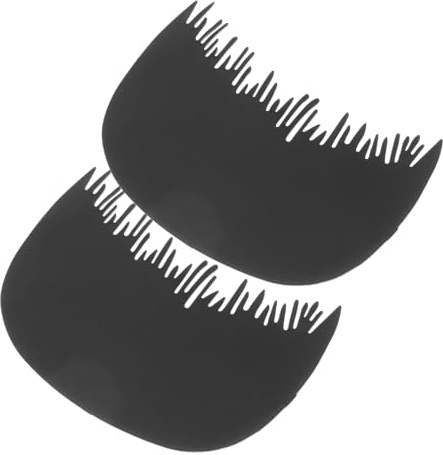 HEALEEP 2pcs Hairline Comb for Men Thick Fiber Hair Building Comb Portable Hairline Fiber Natural for Men and Women