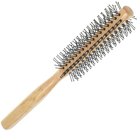 PACKOVE Blow Drying Comb Rundborste för Lockigt Hår Nylonborstar Ergonomiskt Handtag för Hemmafrisyrer och Håret Med Blåsning