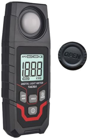 Luxmètre numérique pour un enregistrement précis des données de mesure de la lumière avec écran LCD