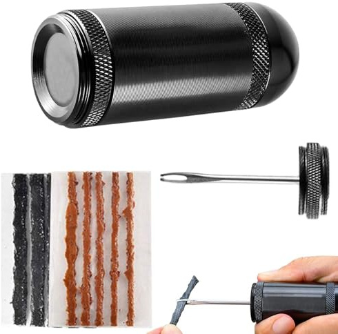 yakermur Kit De Reparación De Neumáticos Sin Dormitorio | Herramienta de Reparación de Bicicleta para Picazón Tubeless | Conjunto de Herramientas Para Colmating Ciclismo Senderismo, Trabajo & Viajes |