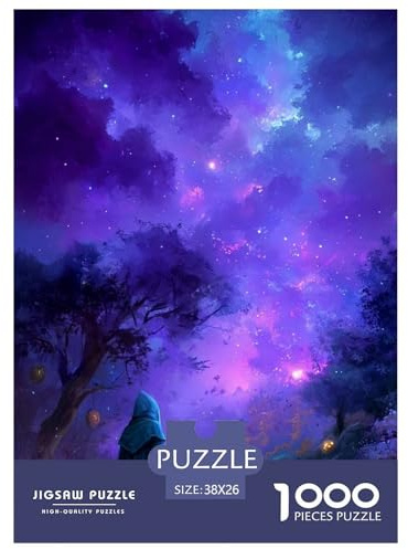 Forêt Fantastique Puzzles 1000 Pièces Jeu De Défi Jouet Adultes Et Plus De 12 Ans Paysage Enchanté Puzzles Créatifs Plaisir De Famille Activité De Loisir Cadeau Décoration Maison 38x26cm/1000pcs