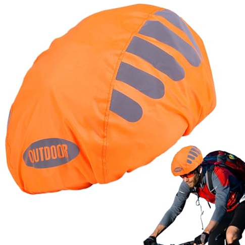 Helmüberzug – Polyester, 80 cm, wasserdichter Hartschalenbezug, reflektierender Helmschutz, Outdoor-Sicherheitsausrüstung für Helme beim Radfahren und Outdoor-Aktivitäten, Regen, Wetter und