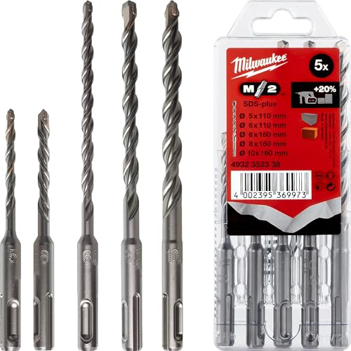 Milwakee 4932352338 SDS-PLUS-Broca for Perforator Hammer (110/160 mm, Type 2, 5-chidimbu bhokisi)