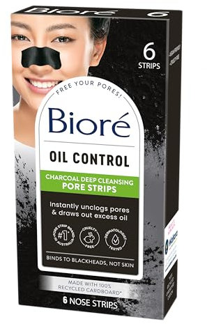 Biore Charcoal Pore Strips - Pack of 6