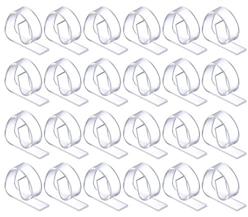 24 Packung Kunststoff Tischdecke Clips, Klare Tischdecke Tuch Klemmen Halter für Party Picknick