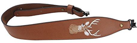 TOURBON Vintage verstellbar Leder Gewehr Sling Strap Braun Shooting Jagd Gun Zubehör