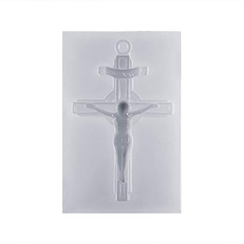 Huafi Silikonform Exquisite Vintage Kreuz Jesus Spiegel DIY Schmuck Machen Werkzeuge Epoxidharz Formen Kristall Handgemachte Kuchen Fondant Liefert