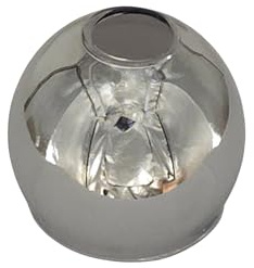 Ersatzschirm E14 Rauchglas Kleiner Lampenschirm aus Smoke Glas für Hängelampe, Tischlampe & Stehlampe – Rauchfarbiges Ersatzglas Schwarzglas für E14 Fassung – Modernes Lampenschirm Glas (rauchfarbig)