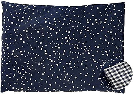 Dr. Berger – 1-Kammer Kirschkernkissen gegen Verspannungen und Schmerzen in Schultern, Rücken und Nacken – 30x20cm Wärmekissen zur Entspannung – geeignet für Mikrowelle und Backofen (Blau)