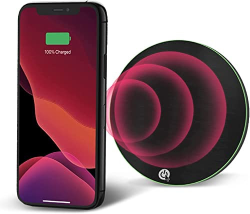 NIUCOM Cargador Inalámbrico, Carga rapido De 15W, con Cable USB-C, La Base De Carga Ideal para Tu Smartphone, Huawei, Xiaomi, AirPods