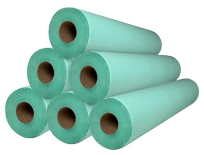 Waterproof Ärzterollen (59 cm x 70 m) 6 Rollen | Liegenabdeckung – Ärztekrepp (No Precut)
