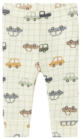 NAME IT Baby - Jungen Nbmwillow Wool Longjohn Leggings, Weiß, 80 EU