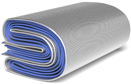 Alu Isomatte Schaummatten Schlafmatte aus Aluminiumfolie 4mm dick für Camping Isoliermatte Isolierdecke Faltbare Zeltmatte Bodenmatte Thermomatte Matte