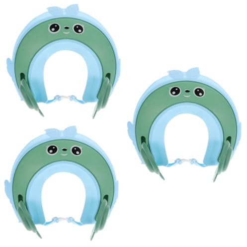 Beaupretty 3 Pz Cuffia Per Shampoo Cuffia Da Doccia Shampoo Doccia Per Bambini Lavaggio Del Corpo Per Bambini Cappello Visiera Doccia Shampoo Tappo Per Shampoo Bambino Plastica Sky-blue