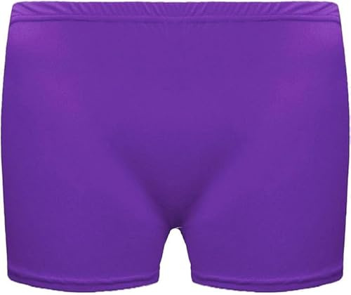 ANZEE Ladies Microfiber Hot Pants Womens Shorts Dance Gym Party Yoga Elasticated Waist Knickers Casual Workouts Stretch Beach Pool Party Wear Club Wear UK S-XL