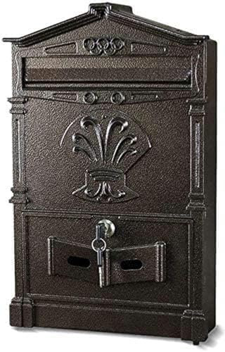 FLTRGO Clakon Clakon Clakes Post Map Mailbox An Der Wand Sicherheitsbox wasserdichte Sicherheitsbox Wandbox Wandanhänger Europäische Retro -Mailbox Me ~/