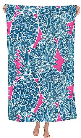 Herren Damen Badetücher Großes Strandtuch Mit Ananas-Motiv Duschtücher Klassische Microfaser Handtücher Niedlich Badetuch Groß Für Picknicks Sport Urlaub