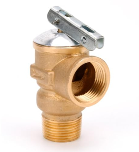 Válvula de Alivio de Presión de Temperatura 150PSI 3/4 Latón Calentador de Agua Seguridad Alta Temperatura 3/4NPT Tamaño de Rosca Tanque Eléctrico Prevenir la Acumulación de