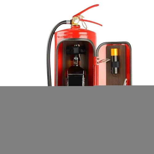 WJnflQN Novelty Fire Extinguisher,Fire Extinguisher Shape Bar For Whiskey Lovers | Wine Cabinet Desktop Decoration, Liquor Wine Storage Boxes, Lovers Christmas For Men, For Friends For Whisky Lovers