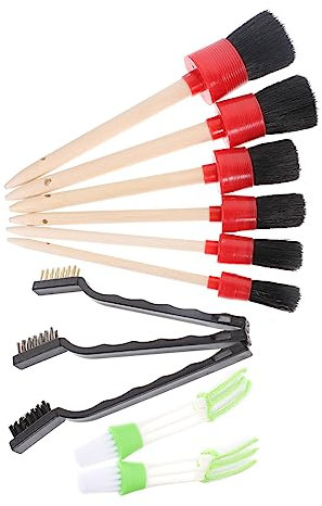 Gatuida 1satz Auto Innenraum Reinigungsbürsten Teiliges Detail Pinsel Set Für Fahrzeugpflege Ergonomische Handhabung Für Luftventile Klimaanlage Fenster Borsten Design