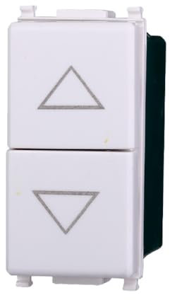 interruttore interbloccato doppio saliscendi, tapparelle, avvolgibili, Moduli Bianchi, Compatibile Con Vimar Plana, frutti, interruttori, pulsanti, deviatori, Per Placche originali e compatibili