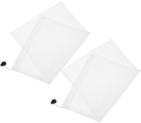 ibasenice 2piezas Bolsa De Filtro para Aspiradora De Piscina Malla Unidades Calcetines para Filtro De Skimmer De Piscina para Limpieza De