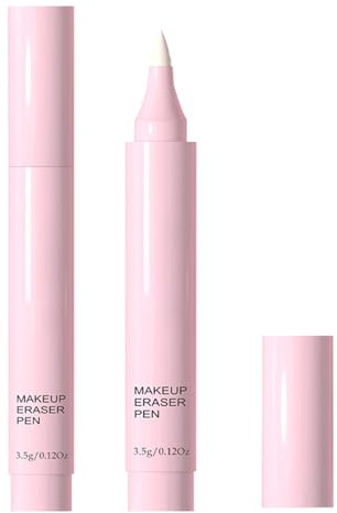 Penna corretta per il trucco per gli occhi - Remover a fissaggio rapido per eyeliner, mascara e rossetto | Formula di ingredienti naturali per ritocchi di precisione | Gomma per trucco portatile e riu