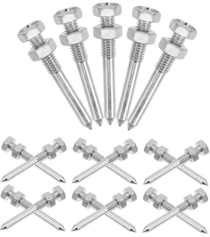 Kisangel 20piezas Púas De Hierba para Aireadores De Zapatos Clavos De Metal para Césped Herramientas De Jardín Jardín para Aireación del