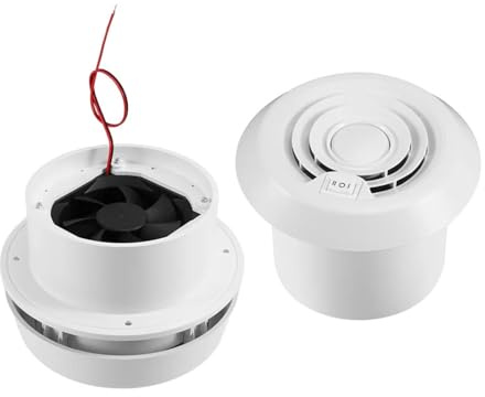 HPHPH Abluftventilator, Auto Fanwind Air Vent Outlet Pilzkopf Silent Fan Belüftung Abluftventilatoren RV Caravans Air Vent RV Dach montiert kreisförmig