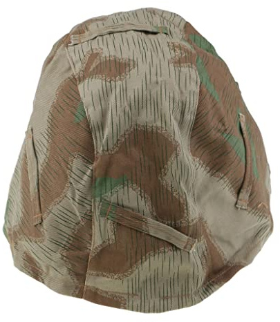 WW2 Deutscher M35 M40 M42 Wende-Helmüberzug, Splinter, Camouflage, Baumwolle, Polyester, 24 x 38 cm, für militärische Nachstellung