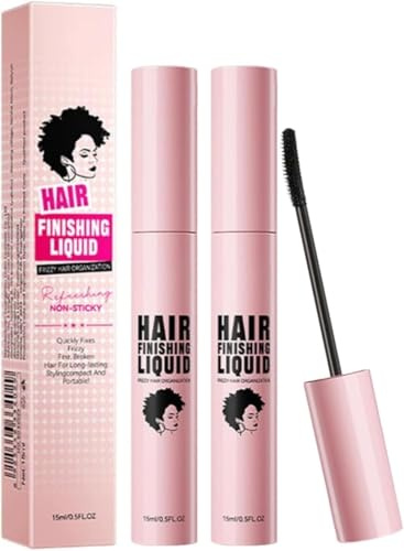 Hair Finishing Stick 2 Pack - 15ml Hair Mascara For Flyaway Hair - Hair Tamer Shaping Gel For Stray Trivial Hair - Moisturizing Hair Wax Stick For Frizz Control And Get Smooth Styling
