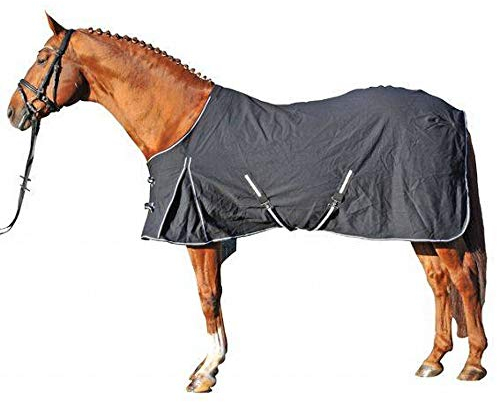 HKM 3030 Übergangsstalldecke, Übergangsdecke Stalldecke Pferdedecke, schwarz, 135