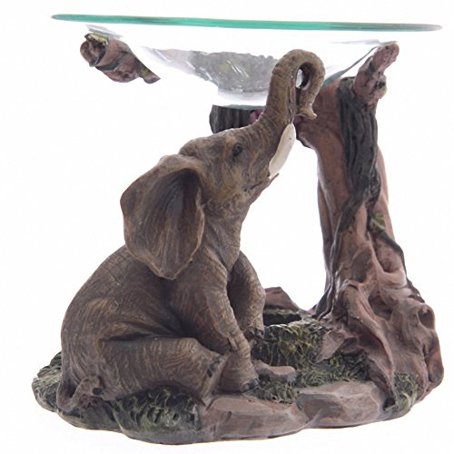 lotusandlime Realistic Elephant Scene Oil Burner
