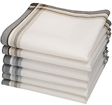 Betz Herren Stoff Taschentücher Set Leo 2 Dessin 4 100% Baumwolle Größe 40x40 cm