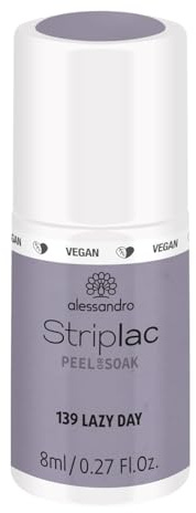 alessandro Striplac UV-Nagellack Lazy Day – Schonend und langanhaltend – Einfache Entfernung dank Peel-Off-Technologie – Vegan und tierversuchsfrei – 8 ml