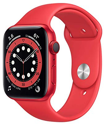 Apple Watch Series 6 (GPS + Cellulaire, 44MM) Boîtier en Aluminium (PRODUCT)RED avec Bracelet Sport (PRODUCT)Red (Reconditionné)