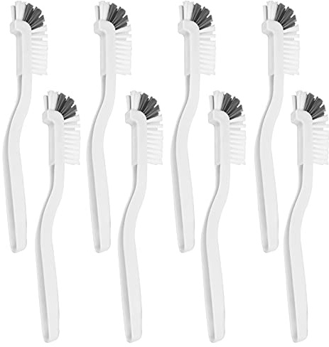 8 Pcs Dish Brush Bottle Bathroom Scrub Brushes Kitchen Cleaning Brush Right Angle Kitchen Brush Sink Household Pot Pan Edge Corners Tile Lines Brush with Stiff Bristles